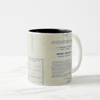 Census Record Mug Tweekleurige Koffiemok