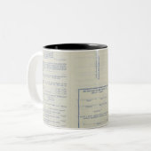 Census Record Mug Tweekleurige Koffiemok (Voorkant links)
