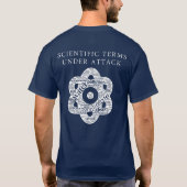 Censuur van de wetenschap Gratis Orwell Quote T-shirt (Achterkant)