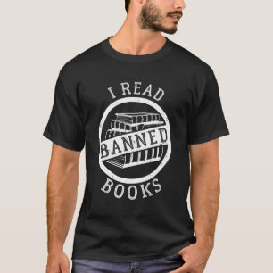 Censuurboek lezen Nerd Ik lees verboden boeken T-shirt