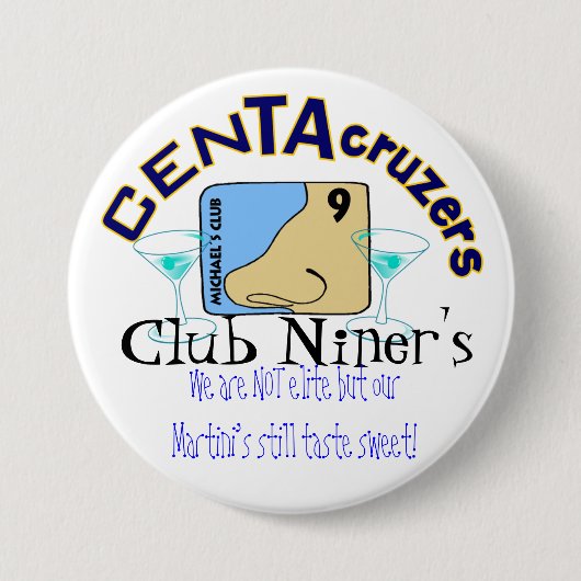 CenTAcruzers Logo Club Niner's Button (Voorkant)