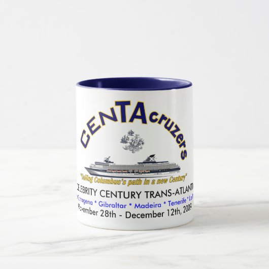 CenTAcruzers Logo koffie-Mok Mok (Midden)
