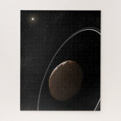 Centaur 1099 Chariklo en zijn ringen. Legpuzzel (Verticaal)