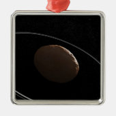 Centaur 1099 Chariklo en zijn ringen. Metalen Ornament (Voorkant)