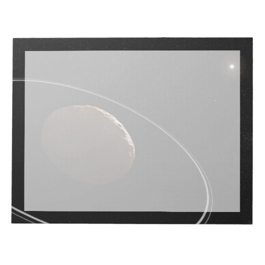 Centaur 1099 Chariklo en zijn ringen. Notitieblok (Voorkant)