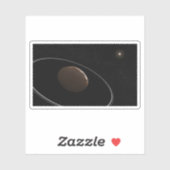 Centaur 1099 Chariklo en zijn ringen. Sticker (Vel)