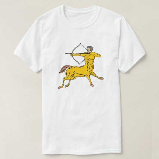 Centaur Aims Pijl Mythical Createfiguur T-shirt (Design voorkant)