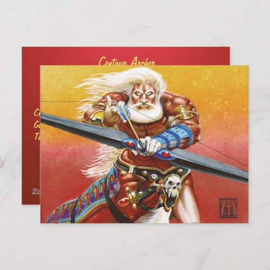 Centaur Archer Briefkaart (Voorkant / Achterkant)