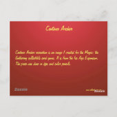 Centaur Archer Briefkaart (Achterkant)