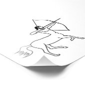 centaur archer sagittarius foto afdruk (Hoek)