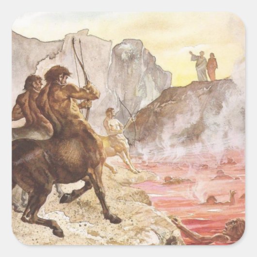 Centaur Archers-Inferno Square Sticker (Voorkant)