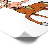 Centaur Halve Man Mythische schepping Poster (Hoek)