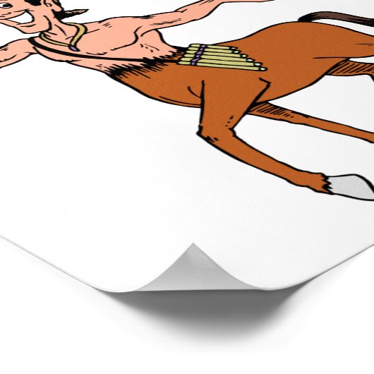 Centaur Halve Man Mythische schepping Poster (Hoek)