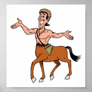 Centaur Halve Man Mythische schepping Poster