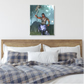 Centaur klaar voor de strijd canvas afdruk (Insitu (Slaapkamer))