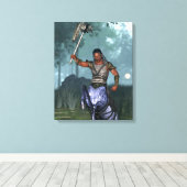 Centaur klaar voor de strijd canvas afdruk (Insitu (Houten vloer))