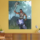 Centaur klaar voor de strijd canvas afdruk (Insitu (Woonkamer))