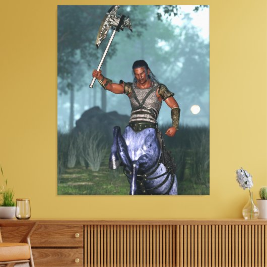 Centaur klaar voor de strijd canvas afdruk (Insitu (Woonkamer))