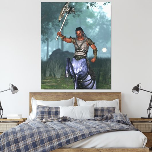 Centaur klaar voor de strijd canvas afdruk (Insitu (Slaapkamer))
