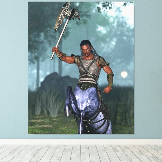 Centaur klaar voor de strijd canvas afdruk (Insitu (Houten vloer))