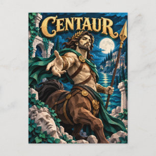 Centaur, Papieren Uitgesneden Monster Briefkaart