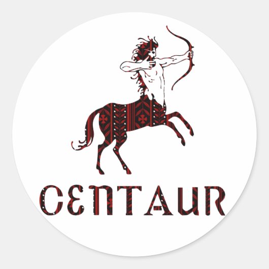 Centaur Ronde Sticker (Voorkant)