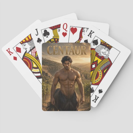 Centaur speelkaarten, pokerkaarten (Achterkant)