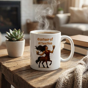 Centaur van Aandacht Grappige Pun - Griekse Mythol Koffiemok