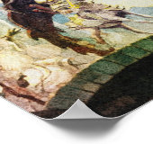 Centaur Warrior Fights Dragon Poster (Hoek)