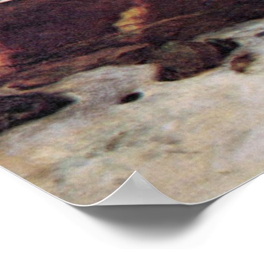 Centaurs van Arnold Bocklin Poster (Hoek)