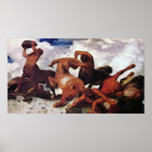 Centaurs van Arnold Bocklin Poster (Voorkant)