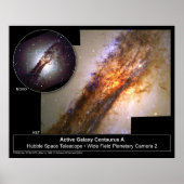Centaurus A Galaxy Hubble Telescope Poster (Voorkant)