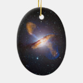 Centaurus A Shows een supermassieve zwarte holte Keramisch Ornament (Achterkant)