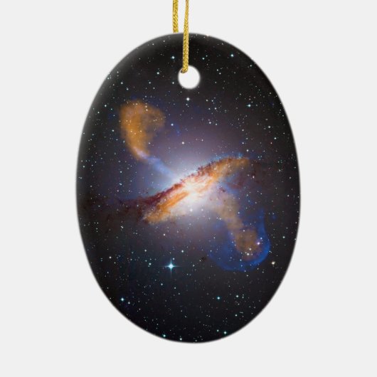 Centaurus A Shows een supermassieve zwarte holte Keramisch Ornament (Achterkant)