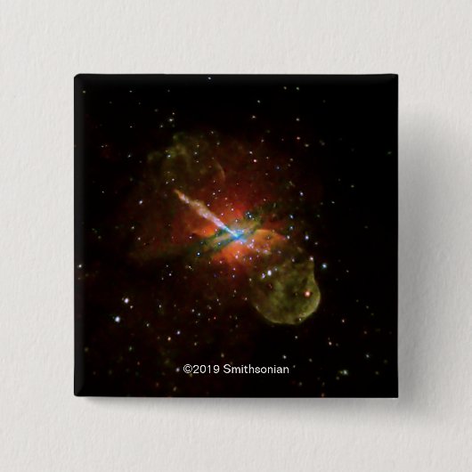 Centaurus A Vierkante Button 5,1 Cm (Voorkant)