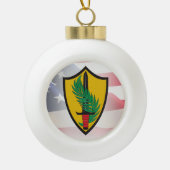 CENTCOM Central-opdracht Keramische Bal Ornament (Voorkant)