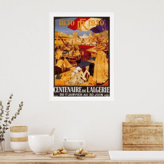 Centenaire de L'Algerie Poster (Keuken)