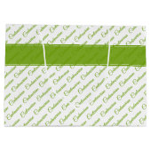 Centenarian groen/wit typografie patroon - 100th groot cadeauzakje (Achterkant)