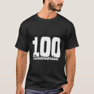 Centenarian opa oma 100 jaar oud 100e bi t-shirt