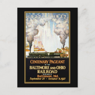 Centenary Pageant Baltimore and Ohio Railroad Briefkaart