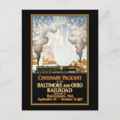 Centenary Pageant Baltimore and Ohio Railroad Briefkaart (Voorkant)