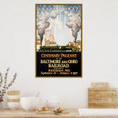 Centenary Pageant Baltimore and Ohio Railroad Poster (Keuken)