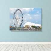 Centenniaal wiel onder de schilderachtige schilder canvas afdruk (Insitu (Houten vloer))