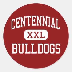 Centennial - Bulldogs - Hoog - Pueblo Colorado Ronde Sticker