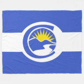 Centennial City Flag (Colorado) Fleece Deken (Voorkant (Horizontaal))