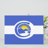 Centennial City Flag (Colorado) Kaart (Staand voorkant)