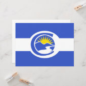 Centennial City Flag (Colorado) Kaart (Voorkant / Achterkant in situ)