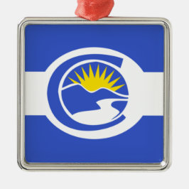 Centennial City Flag (Colorado) Metalen Ornament