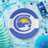 Centennial City Flag (Colorado) Papieren Bordje (Feest)