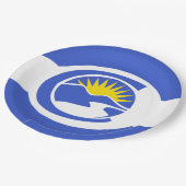 Centennial City Flag (Colorado) Papieren Bordje (Gekanteld)